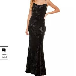 Maxi Prom Black Dress